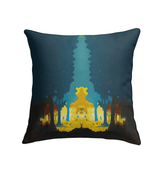 Close-up of SurArt 115 Indoor Pillow, highlighting the detailed artistic pattern and soft, welcoming fabric, perfect for enhancing your space with style and comfort.